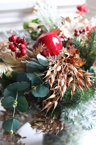 Winter Mood Nedila, zimowy bukiet w wazonie