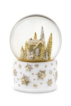 Golden Town, świąteczna kula śnieżna pozytywka, wym.17x11cm