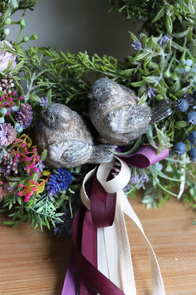 Wiosenne Ptaki, subtelny wianek na drzwi