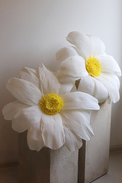 Rumianek Paper Flower 2, ręcznie robiony kwiat papierowy, 1szt, śr.62cm