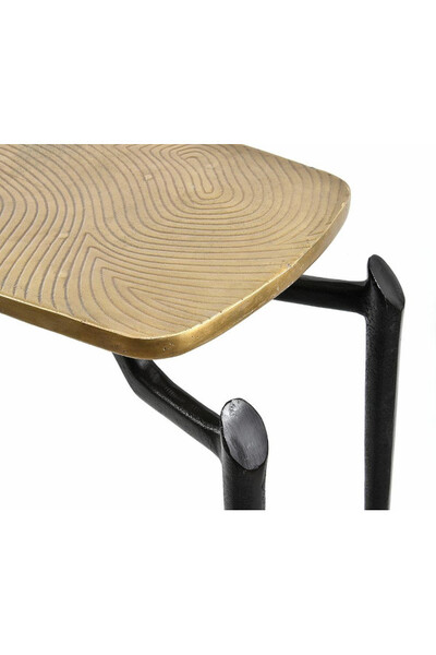 Rustic, stylowa konsola ze złotym blatem