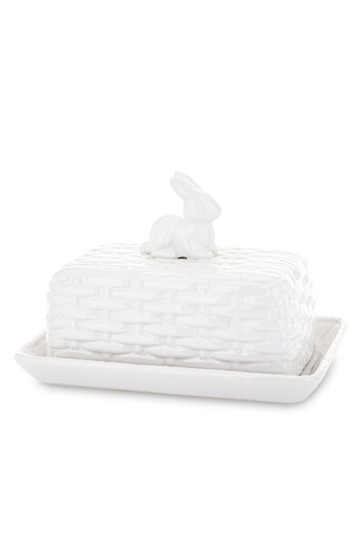 Easter Cottage, maselnica ceramiczna z zajączkiem