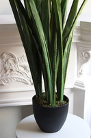 Niebieski Czosnek Ozdobny, sztuczna roślina w plastikowej osłonce