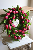 wiosenny wianek Tulipanowy Amarantowy