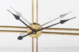 duży metalowy zegar ścienny, Trevis, śr.76cm 