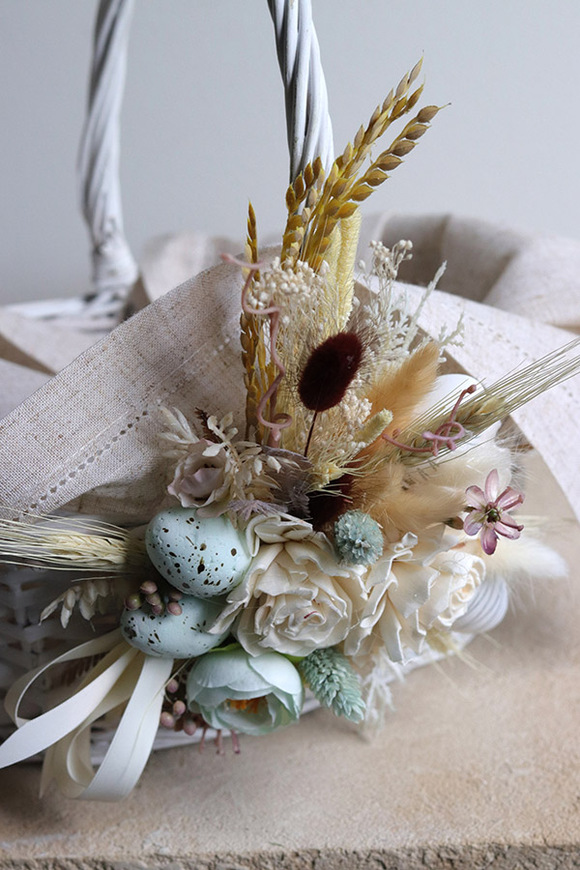 Leonis, dekorowany koszyczek wielkanocny