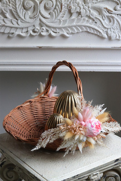 Hanka, brązowy koszyczek wielkanocny, wys.22cm