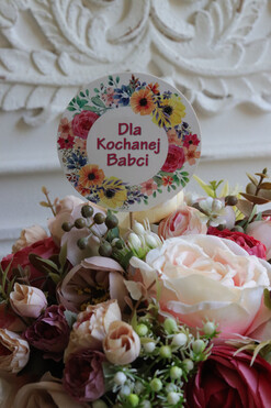 Mozalia, flowerbox welurowy, wys.30cm 