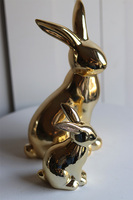Bunny Glamm, złota figurka wielkanocna zajączek