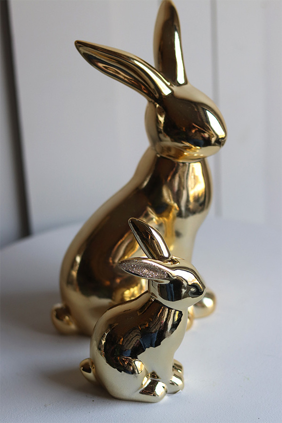 Bunny Glamm, złota figurka wielkanocna zajączek