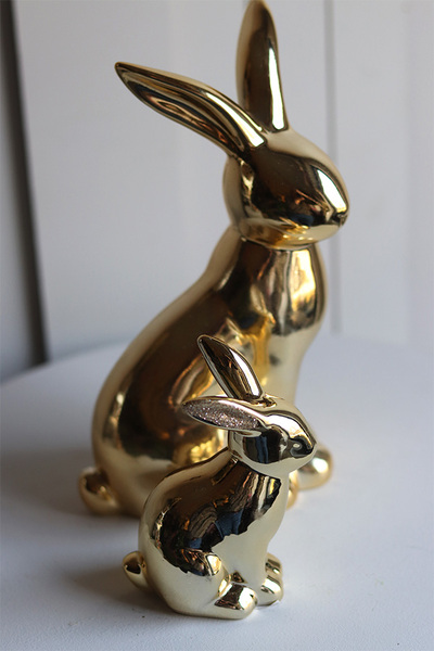 Bunny Glamm, złota figurka wielkanocna zajączek