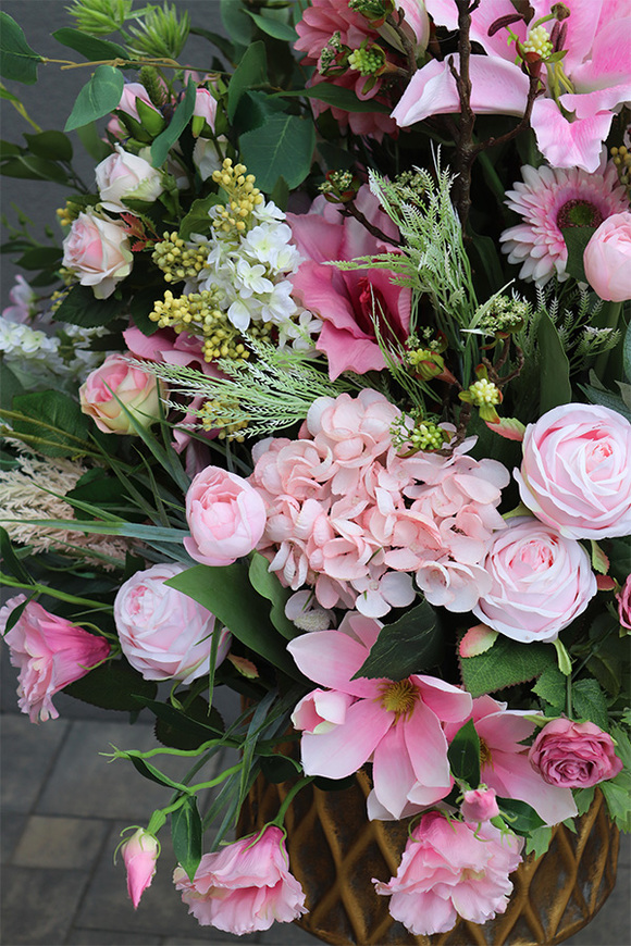 Kviatova, ekskluzywna kompozycja w naczyniu na trójnogu, wys.123cm