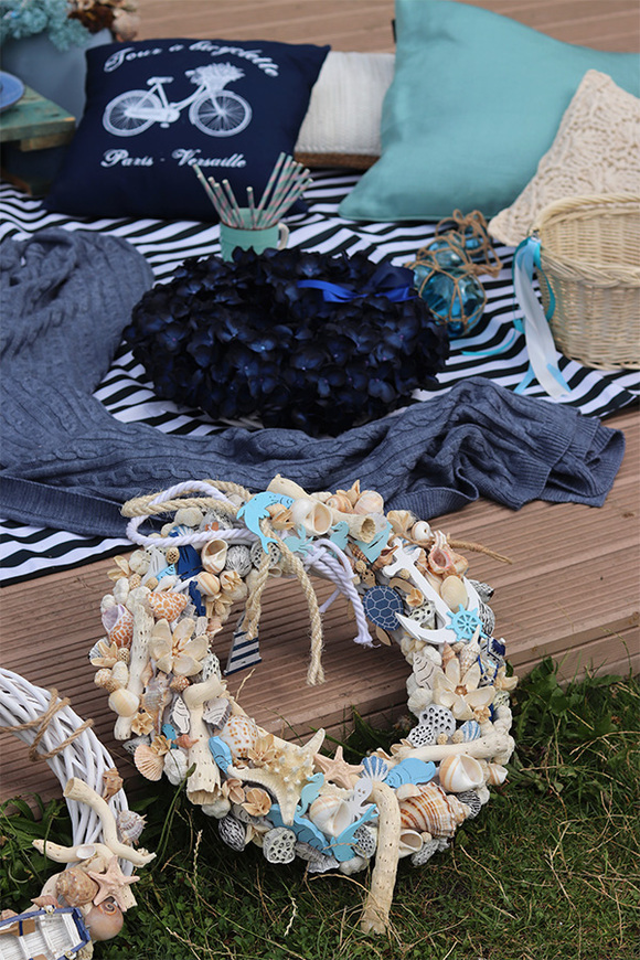 marynistyczny wianek na drzwi, Węzeł Marynarski