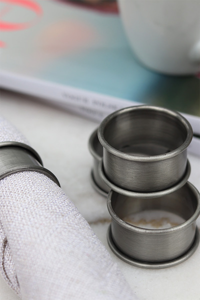 Cynthia, komplet 4 szt. obrączek do serwetek, wym.2.2x4.5cm