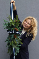 Marine Christmas Door, zawieszka świąteczna na drzwi dwustronna