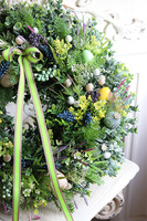 Wielkanocna Melodia, wielkanocny wianek na drzwi z jajkami