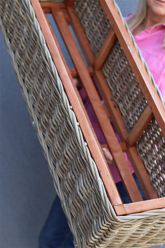 Bahama Basket E, pleciony kosz osłonka z wikliny skrzynka