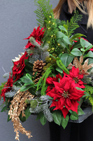 Nocna Cisza Volcan, świąteczna kompozycja nagrobna na tacy