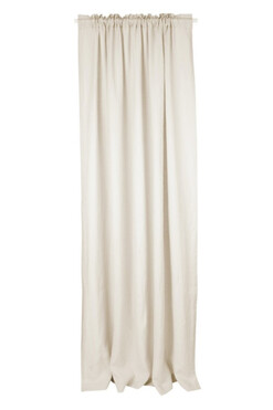 Linen Style, zasłona lniana z tunelem, naturalna, szer.140cm