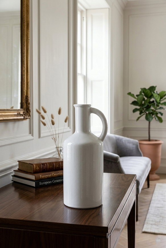 Village Glamour, wazon ceramiczny z uchem