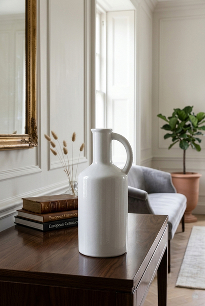 Village Glamour, wazon ceramiczny z uchem