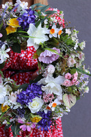 Wiosenna Rabata, kwiatowy wianek na drzwi