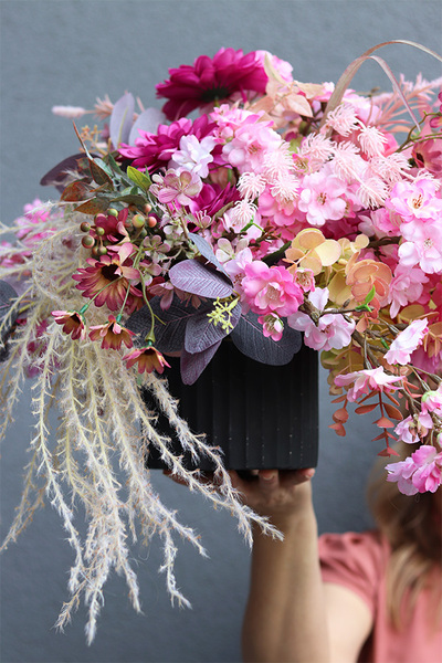 Pink Fregatta, kompozycja kwiatowa