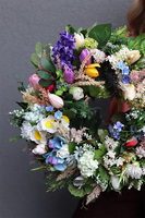 Hiacyntowy Raj, kwiatowy wianek na drzwi