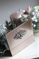 Pink Cristal Gossamer, świąteczny stroik w szkatułce LED