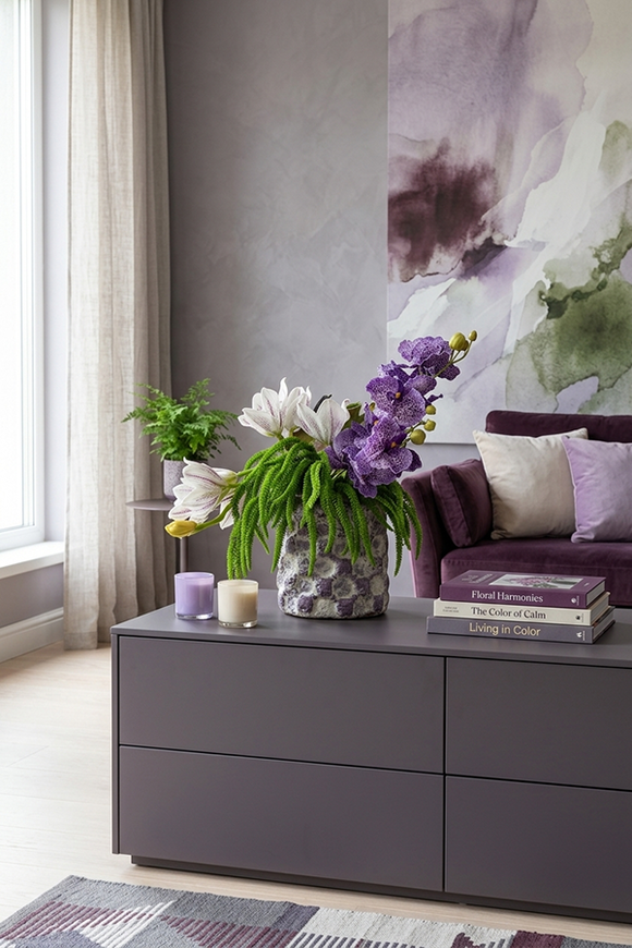 Ristretta Etno, kompozycja kwiatowa z orchideą