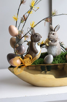 Zakochane Króliki Laos, stroik wielkanocny z zajączkami