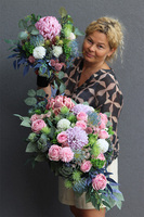 komplet dekoracji nagrobnych, Kerrata Pink