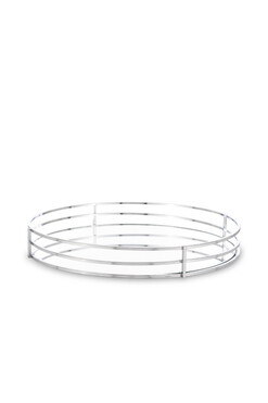 Simple Silver, dekoracyjna taca lustrzana, śr.30cm