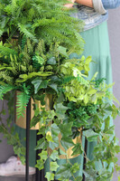 In The Jungle, zielona dekoracja w złotym kwietniku