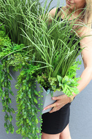 Balconera Agneso 3, ekskluzywna kompozycja z trawami w donicy, wys.70cm