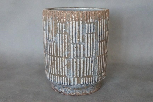 Fiore Blue osłonka prążki 1a, wym.18.5x18.5x23cm