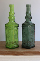 Recycle, wazon szklany butelka, zielony