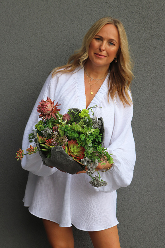 Suculentas Garden Volcan, sukulenty w nowoczesnej donicy