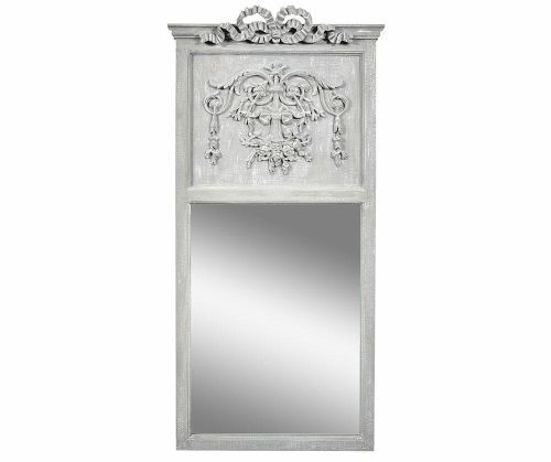 Grigio, stylowe lustro z ornamentem, wym.135x65x9cm