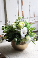 Goldita, kompozycja kwiatowa do naczynia klienta, wym.22x30cm