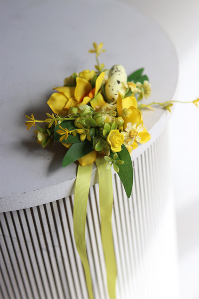 Yellow Basket, dekoracja do koszyczka