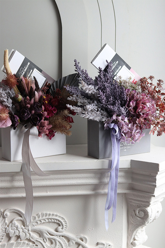 Koperto Velina Chocolates, koperta flowerbox z czekoladą	