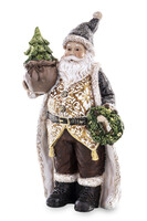 Santa Ornamenti Gold, świąteczna figurka mikołaj