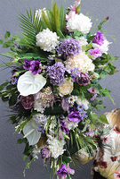 Fioleti, fioletowa wiązanka nagrobna,dł.105cm  