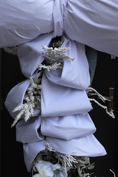 Biała Chmurka Zimowa, świąteczna girlanda na wejście