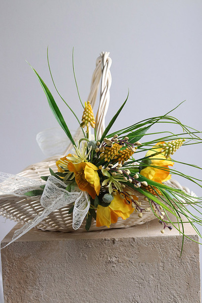 Tulipanki, koszyczek wielkanocny