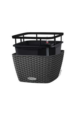 Bacino Cottage, elegancka donica z nawadnianiem, granit, wym.18x30cm 