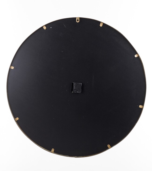 duży metalowy zegar ścienny, Trevis, śr.76cm