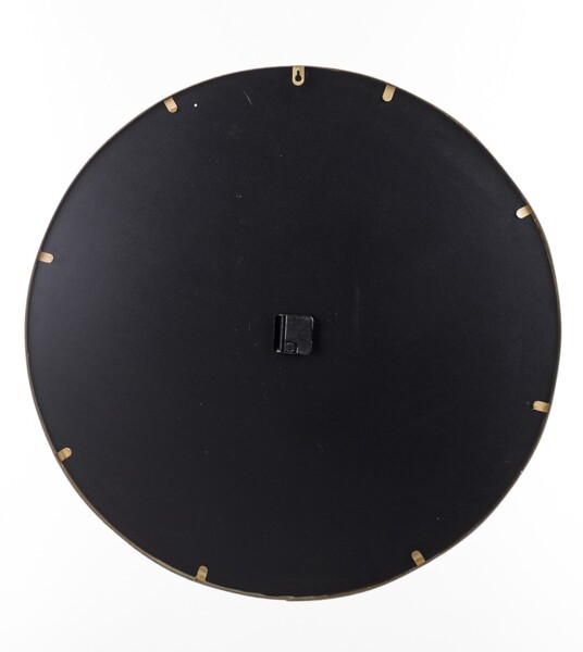 duży metalowy zegar ścienny, Trevis, śr.76cm