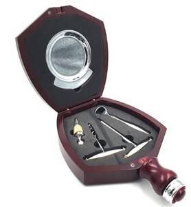 6 elementowy zestaw prezentowy do wina, kpl.